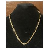 Ornate Gold Toned Necklace