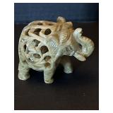 Hand Carved Soapstone Elephant
