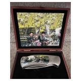 Folding Knife in Custom Wooden Case