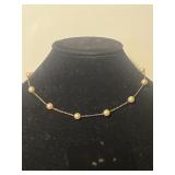 Vintage Sterling & Bead Choker
