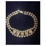 Sparkling Silver Toned Diamond Like Bracelet