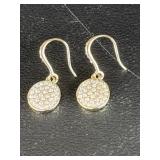 Fancy Pair Earrings Set w/Clear Stones