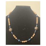 Vintage Beaded Necklace & 2 Cloisonnï¿½ Beads