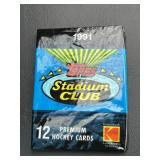 Vintage UNOPENED Pack Stadium Club Hockey Cards