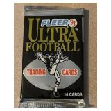 Vintage UNOPENED Pack Football Cards