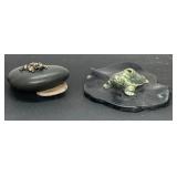 (2) Unique Keepsake Animal Decor Items