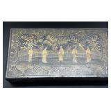 Vintage Asian Themed Lift-Top Box