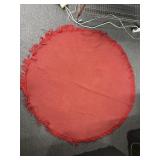 Round Red Tablecloth