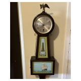Vintage Sessions Banjo Clock w/Key & Pendulum