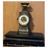 Outstanding Antq Urn Form Marble Mantle Clock
