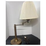 Heavy Vintage Brass Lamp With Shade