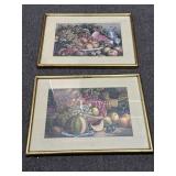 (2) Gold Framed Still Life Pieces of Artwork