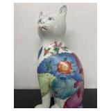Hand Painted Ceramic Cat