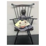 (2) Vintage Dolls With Chair