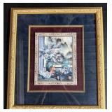 Framed Oriental Motif by Lena Liu