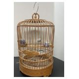 Vintage Ornate (Bamboo?) Birdcage