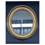 Gold Framed Oval Mirror
