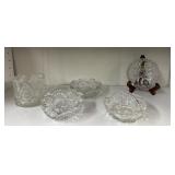 Collection of Fancy Clear Glassware