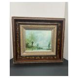 Antq Deep Well Framed Artwork on Canvas