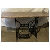 Fancy Lrg Antique Iron Sewing Machine Base
