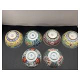 Lot of Signed Asian Themed Porcelain Bowls, etcï¿½