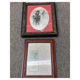 (2) Pieces Framed Artwork