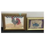 (2) Pieces Framed Farm Themed Art