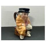 Vintage Handpainted Toby Staffordshire Pitcher