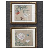 (2) Bamboo Style Asian Pieces of Artwork (
