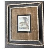 LARGE PIERCED METAL FRAMED ANIMAL ART