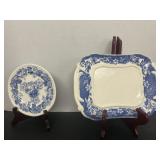 1 Copeland Spode Saucer, England & A Platter