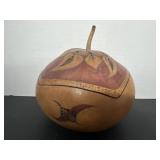 Signed Decorative California Gourd Box