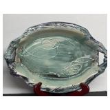 Signed Ceramic Glazed Serving Platter
