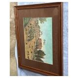 Nice Framed & Matted American Artwork w/Horses