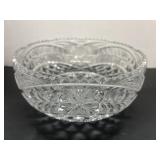 Ornate Lead Crystal Serving Bowl