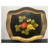 Hand Painted Signed Tray W/ Wall Hanger