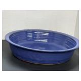 Clay Glazed Cake Pan Lovely Shade of Blue