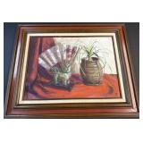 Framed & Matted Oil Painting by jerene Jones -