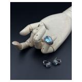 Sterling Silver Ring & Earring