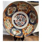 Large Signed Oriental Porcelain Bowl