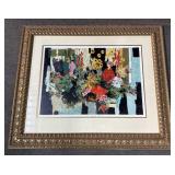 LARGE CLAUDE FAUCHERE SUNFLOWERS ART