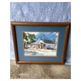 Framed Fairfax Station Virginia Post Office