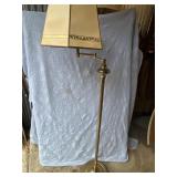 Brass Goose Neck Floor Lamp w/Shade