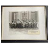 Framed Vintage Group Photo - Harvard University