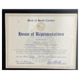 Framed Political Memorabilia