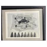 Framed Signed Vintage Memorabilia