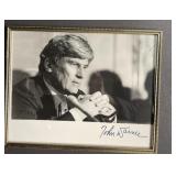 Framed Signed Vintage Photo of Senator John Warner