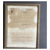 Framed Political Memorabilia