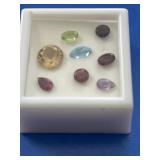 Nice Collection of (8) Gemstones in Cubed