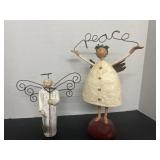 (2) Angel Comical Figurines Decor